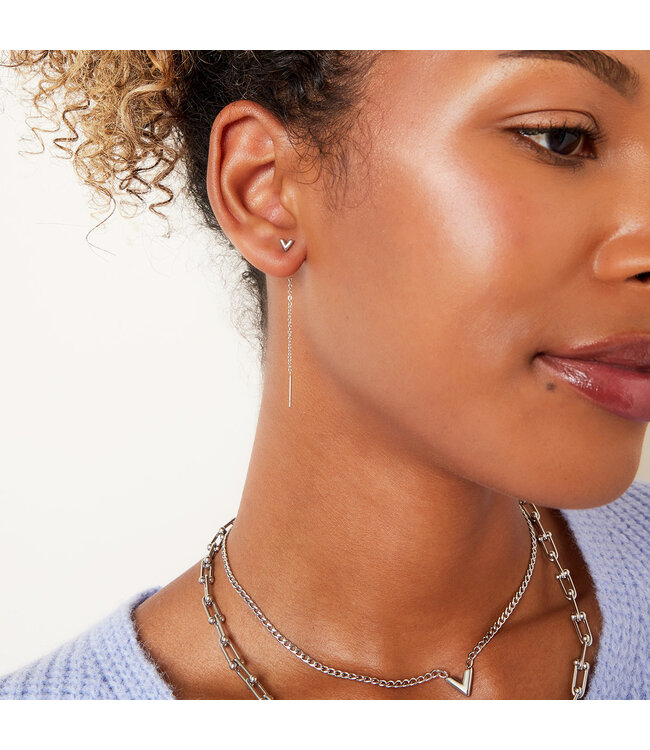 V Dangle Earrings