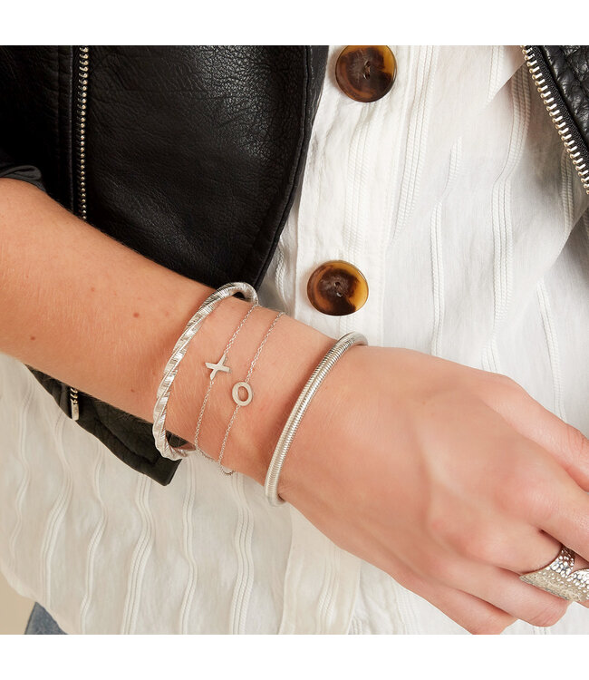 Silver Initial Bracelet