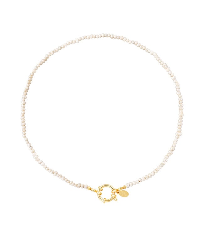 Pearl Ring Chain Necklace