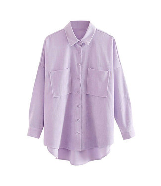 Corduroy Blouse / Lilac