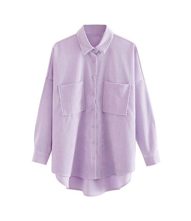 Corduroy Blouse / Lilac