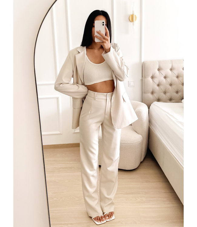 Loose Fit Blazer / Ecru