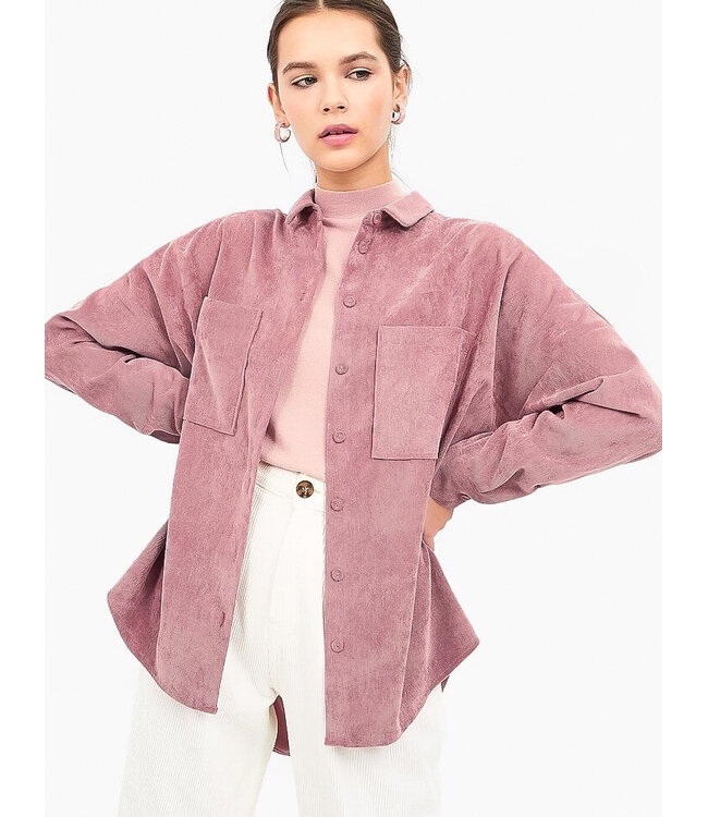 Corduroy Blouse / Pale Pink