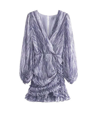 Smock Scales Dress / Blue