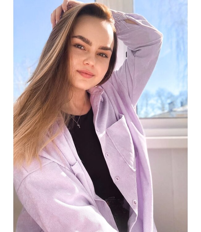 Corduroy Blouse / Lilac