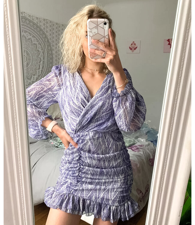 Smock Scales Dress / Blue