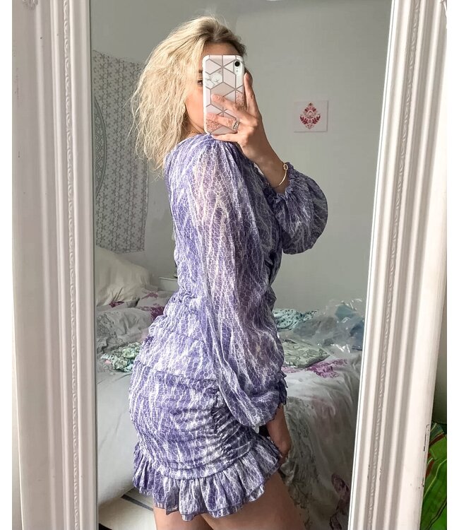 Smock Scales Dress / Blue