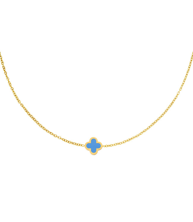 Colored Clover Necklace