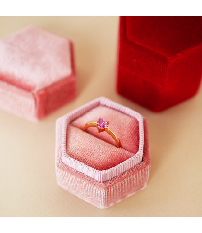Velvet Ring Box / Pink