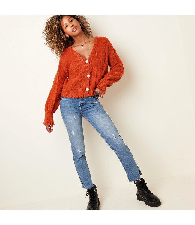 Pearls Button Cardigan