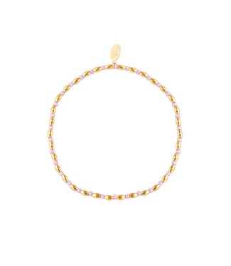 Gold Long Beaded Bracelet