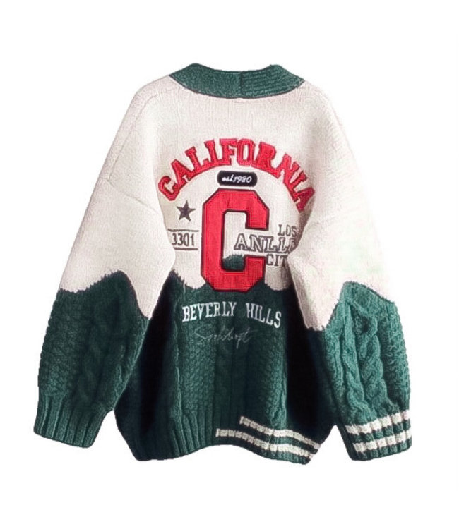 California Cardigan / Green