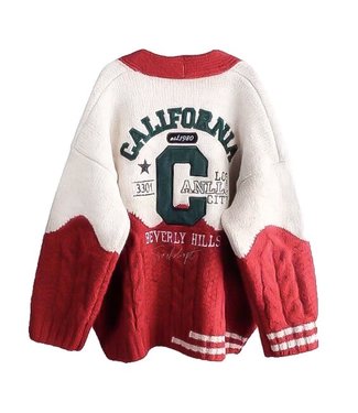 California Cardigan / Red