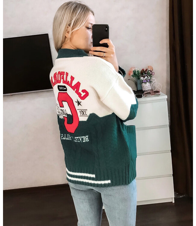 California Cardigan / Green