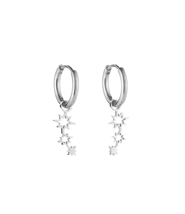 Triple Morning Star Earrings