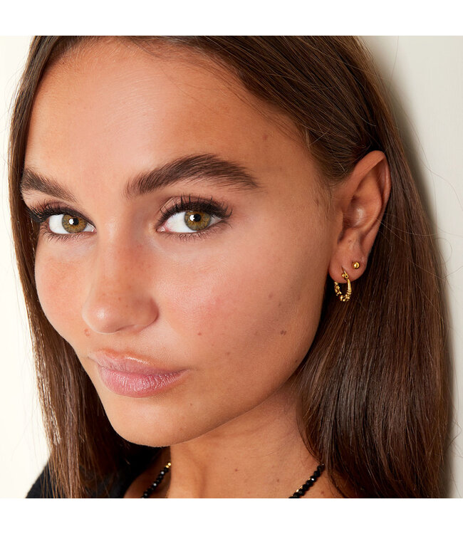 Gold Bali Hoops
