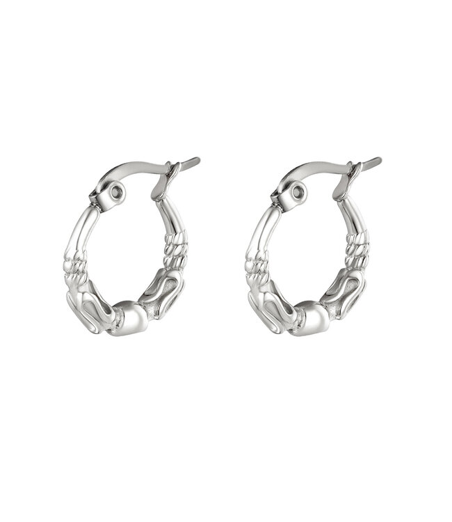 Silver Bali Hoops