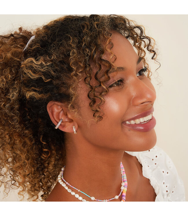 Desire Hoops Earrings / Lilac