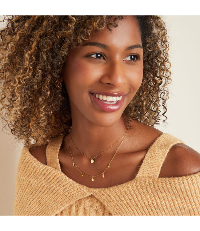 Doubled Coin Necklace