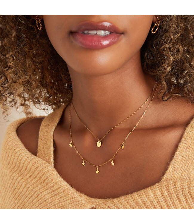 Doubled Coin Necklace