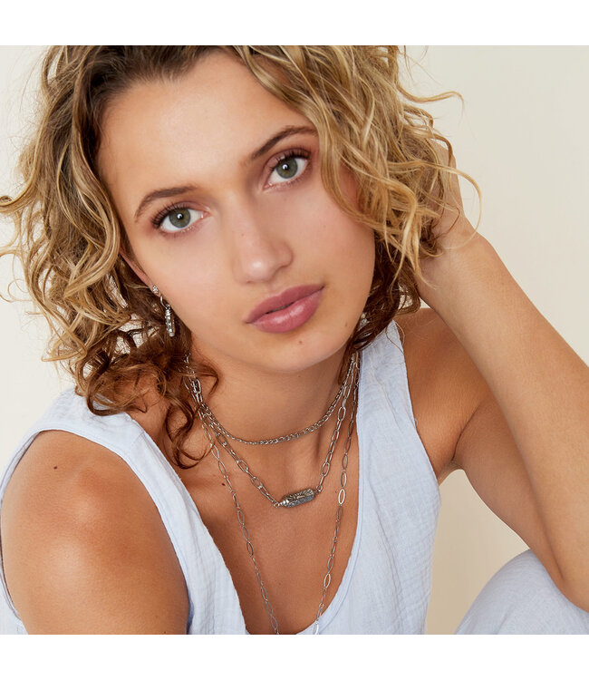 Amour Hexagon Necklace