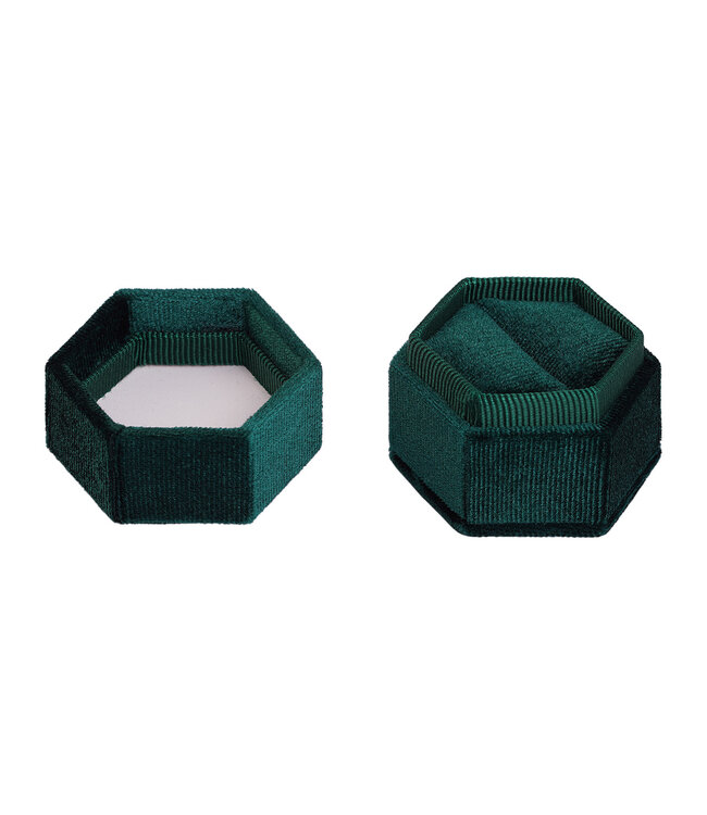 Velvet Ring Box / Dark Green