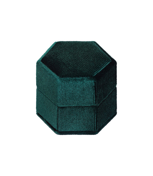 Velvet Ring Box / Dark Green