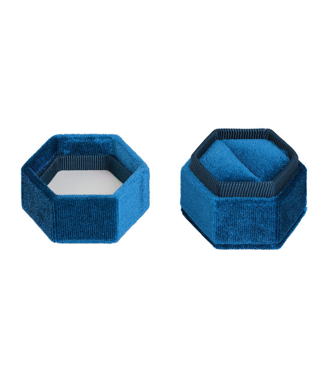 Velvet Ring Box / Turquoise