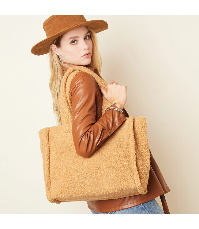 Teddy Shopper Bag / Camel