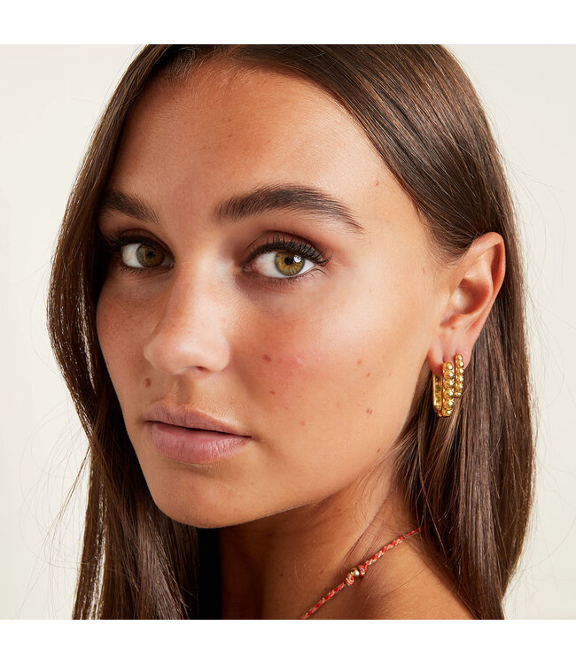 Bubble Rectangle Earrings