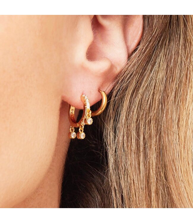Gold Hoops Earrings / Small