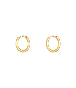 Gold Hoops Earrings / Large