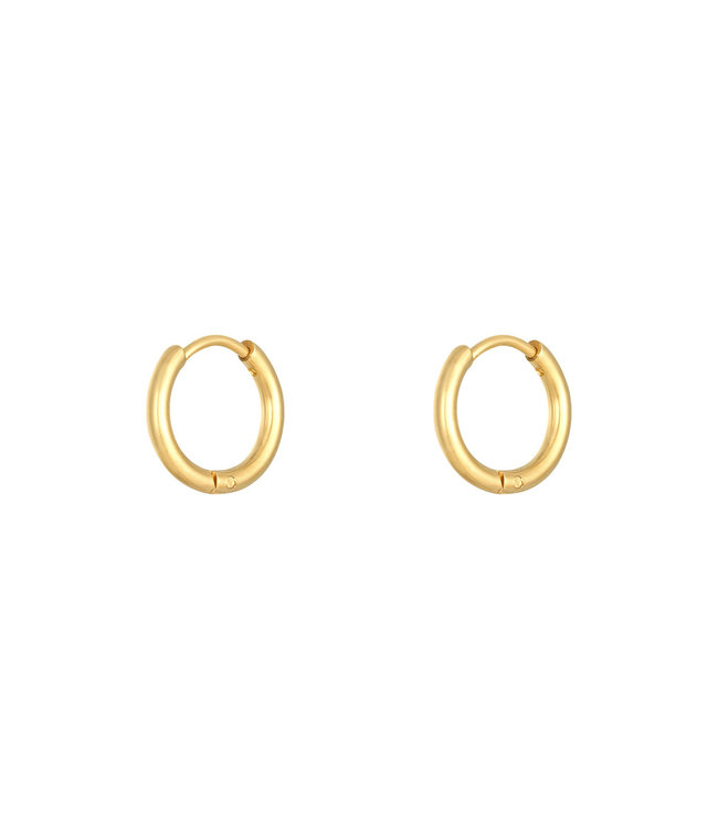 Gold Hoops Earrings / Large