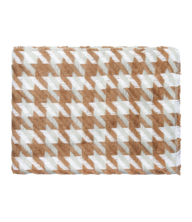 Pied de Poule Scarf / Beige