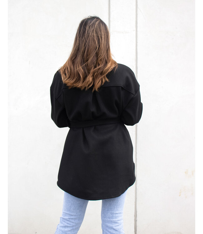 Belted Jacket / Black