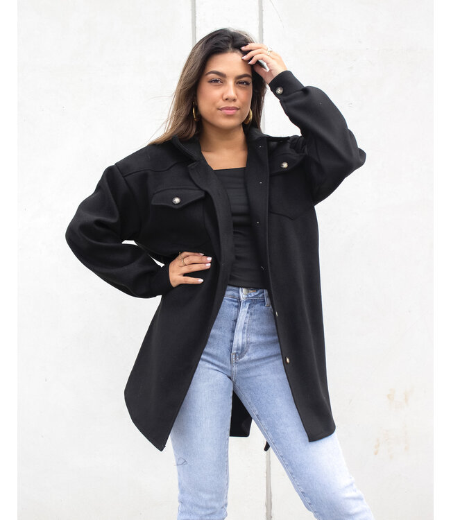 Belted Jacket / Black