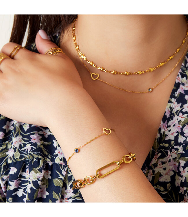 Gold Birthstone Bracelet