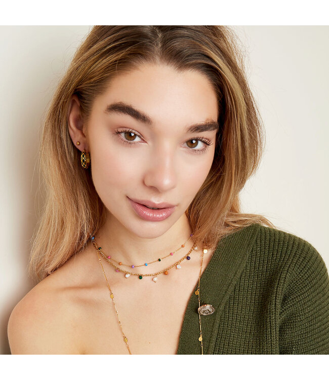 Colored Charms Necklace