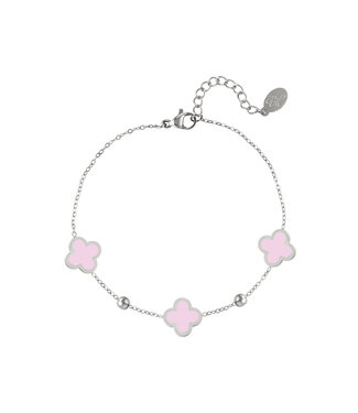 Lucky Clover Bracelet / Lilac