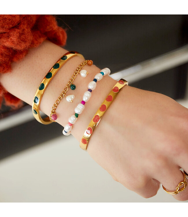 Colored Charms Bracelet