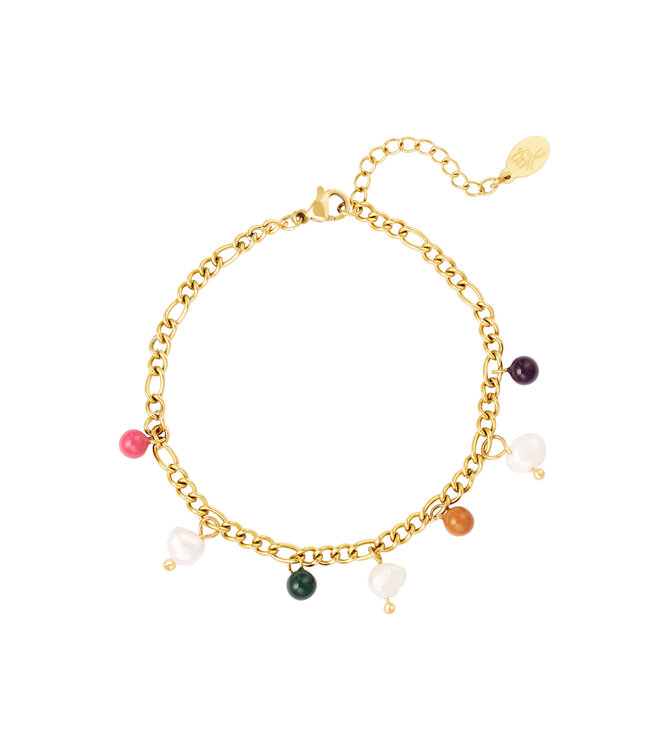 Colored Charms Bracelet