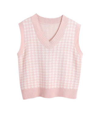 Pied de Poule Spencer / Light Pink