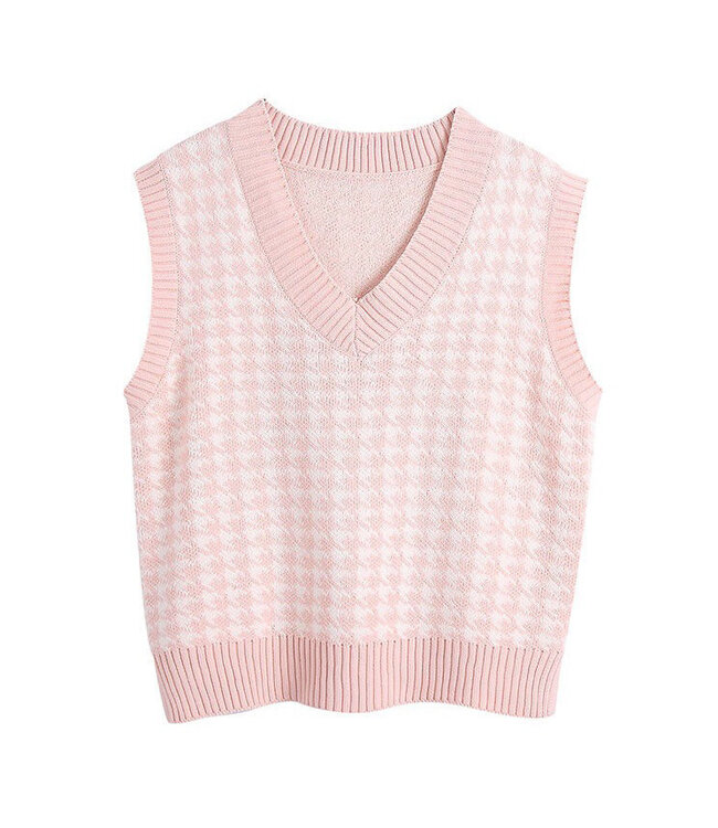 Pied de Poule Spencer / Light Pink