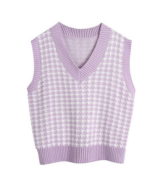 Pied de Poule Spencer / Lilac