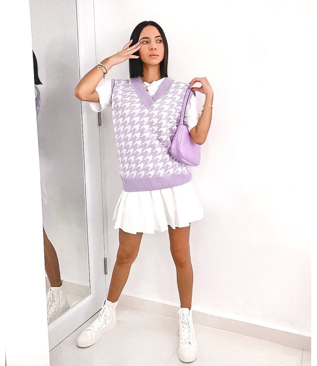 Pied de Poule Spencer / Lilac