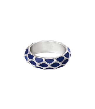 Silver Girafe Pattern Ring