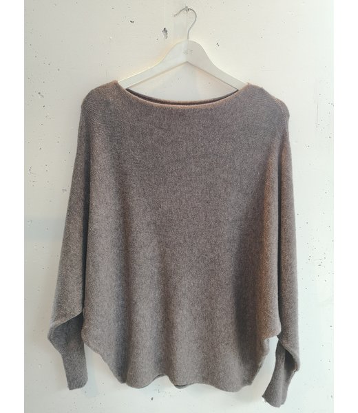 selectedbystijldepartment Longsleeve butterfly, Taupe