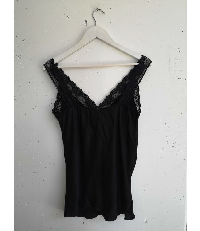 selectedbystijldepartment Singlet big lace, Black
