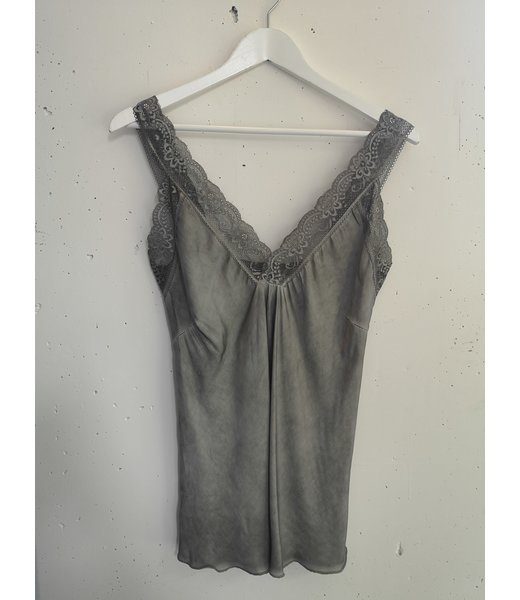 selectedbystijldepartment Singlet big lace, Grey