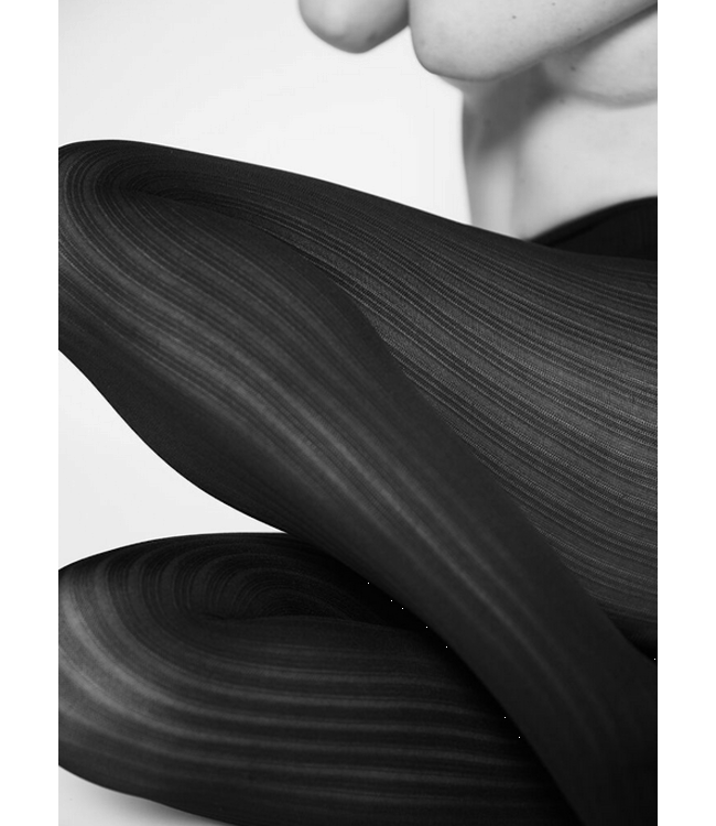 Tights ALMA rib, Black
